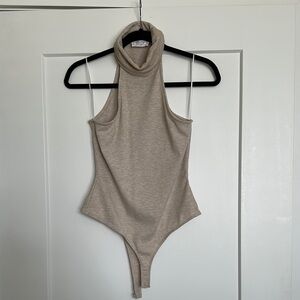 Sage The Label Ribbed Turtleneck Top